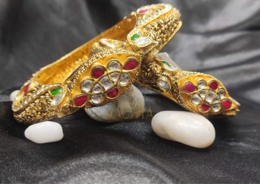 Antique Gold Bangles Pair 5 - Image 3