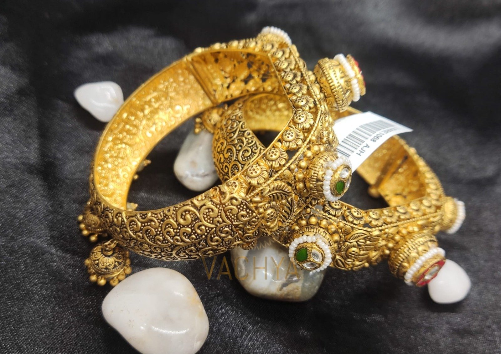 Antique Gold Bangles Pair 6 - Image 5