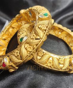 Alternative view of Antique Gold Bangles Pair 4