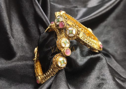 Antique Gold Bangles Pair 3 - Image 5