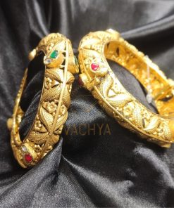 Antique Gold Bangles Pair 4