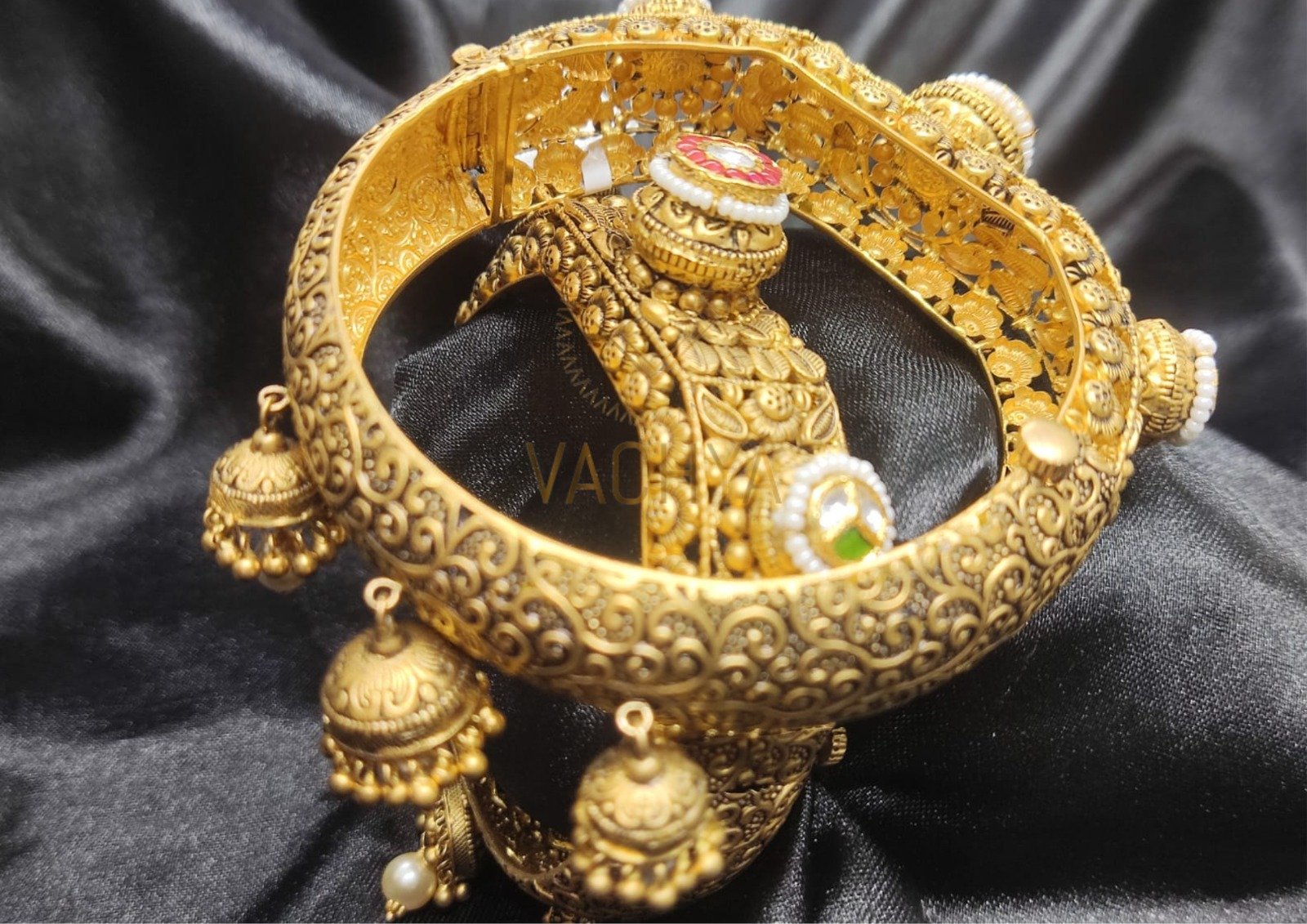 Antique Gold Bangles Pair 6 - Image 7