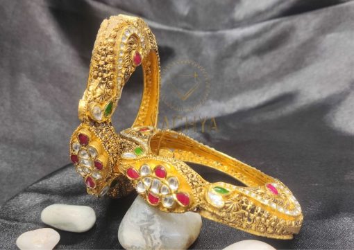 Antique Gold Bangles Pair 5