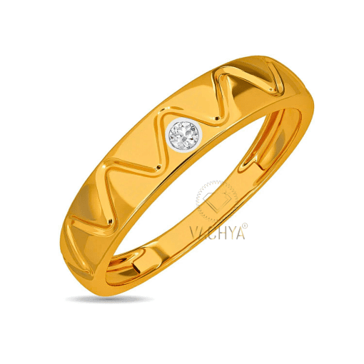 Light Weight Men's Diamond Ring 3 - Image 2