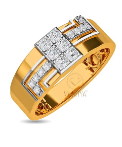 Alternative view of Light Weight Men's Diamond Ring 10