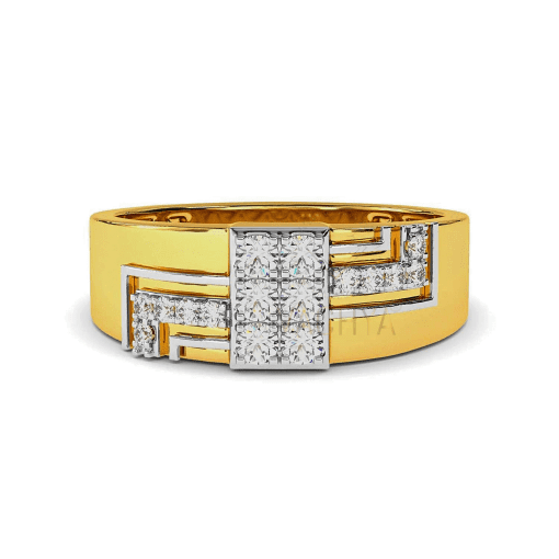 Light Weight Men's Diamond Ring 10