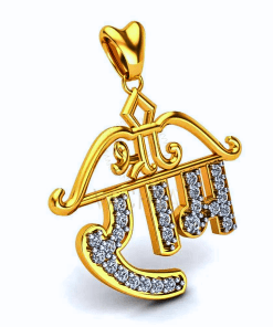 Alternative view of Shree Ram Diamond Pendant