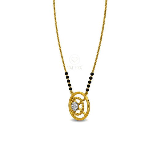 Light Weight Diamond Mangalsutra 4 - Image 5