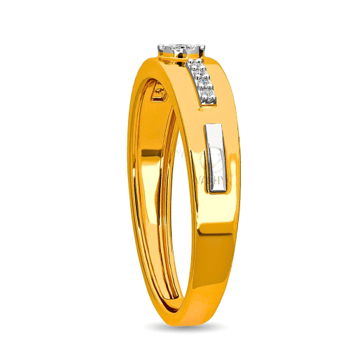 Light Weight Men's Diamond Ring 4 - Image 5