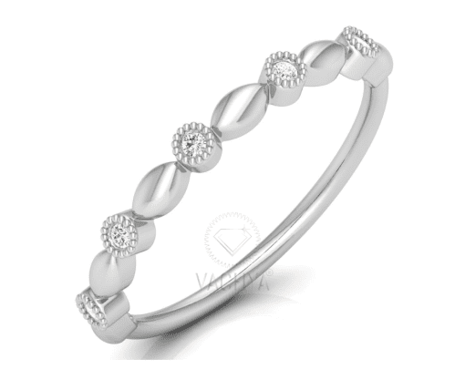 Fish Cut Round Diamond Ring