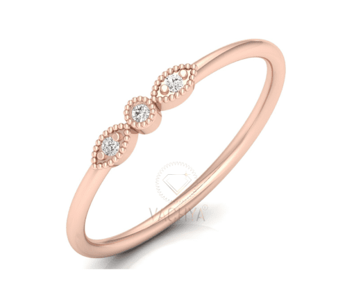 3 Diamond Band Ring