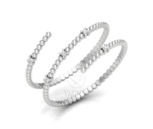 Spring Diamond Band Ring - Image 3