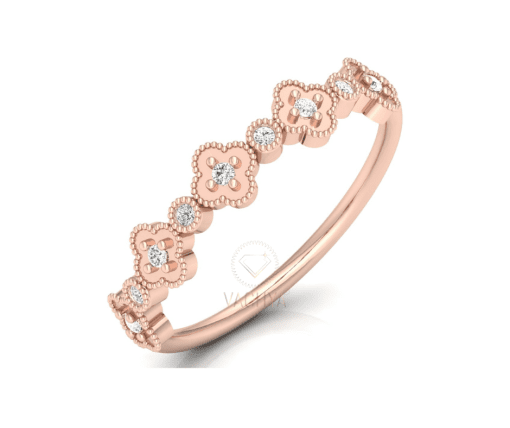 Mini Flowers Diamond Ring - Image 3
