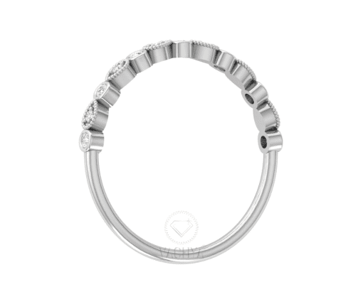Drop Round Chain Diamond Ring - Image 4