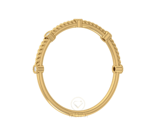 Braid Diamond Ring - Image 4