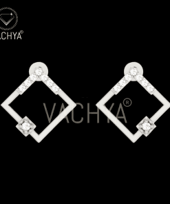 Iced Cutout Diamond Studs