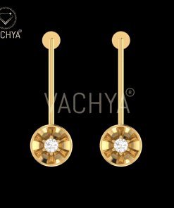 Hanging Circular Diamond Earrings