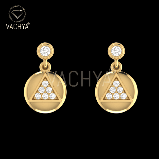 Cento Hanging Diamond Earrings