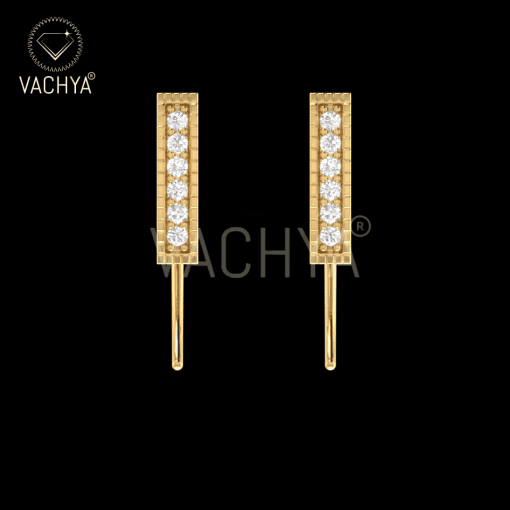 Stick Diamond Studs