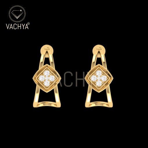 Hollow Diamond Studs