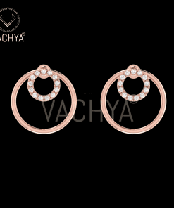 Double Round Diamond Studs