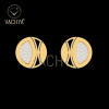 Circle Shape Diamond Studs