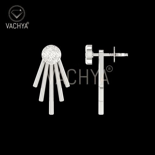 Drape Diamond Studs - Image 3