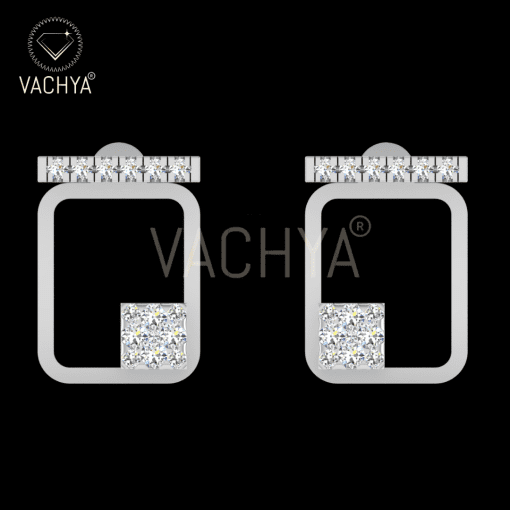 Closed U-Shaped Diamond Studs