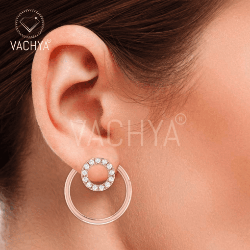 Double Round Diamond Studs - Image 3