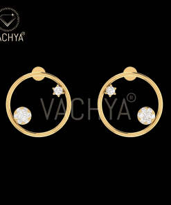 Golden Cage Diamond Studs