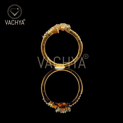 Wave Flower Diamond Ring - Image 3