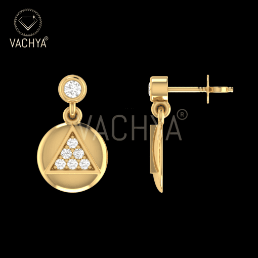 Cento Hanging Diamond Earrings - Image 4