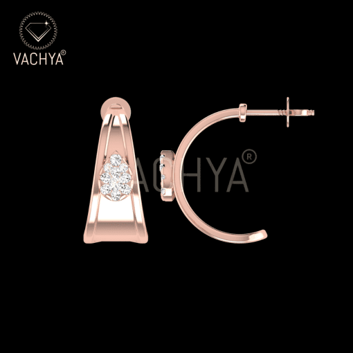Leaf Curvey Diamond Studs - Image 6
