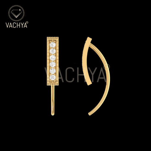 Stick Diamond Studs - Image 4
