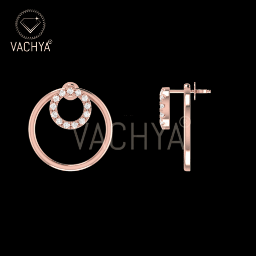 Double Round Diamond Studs - Image 4