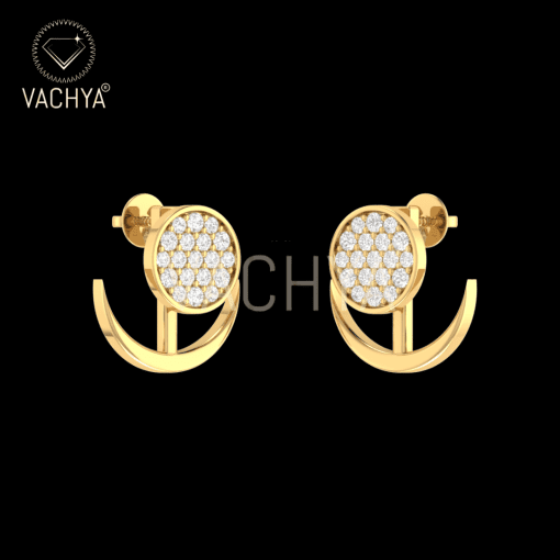 Moon Light Diamond Studs - Image 5