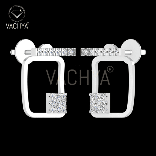 Closed U-Shaped Diamond Studs - Image 5