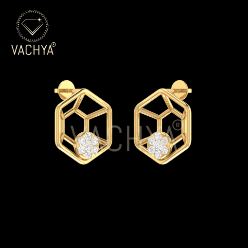 Web Diamond Studs - Image 5
