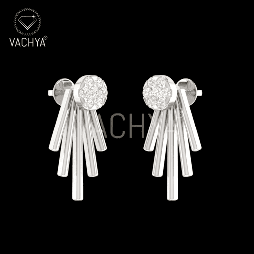 Drape Diamond Studs - Image 6