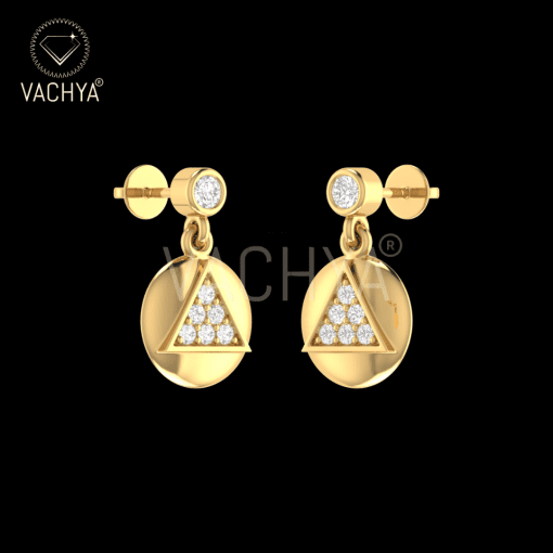 Cento Hanging Diamond Earrings - Image 6