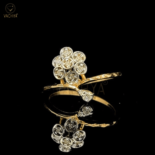 Floral Diamond Ring - Image 6