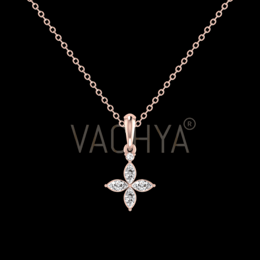 Four Leaf's Diamond Pendant