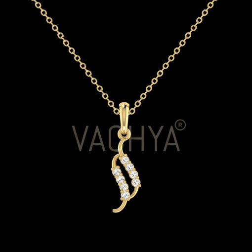 Flowy Diamond Pendant