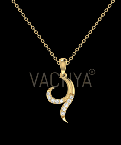 Wave Diamond Pendant