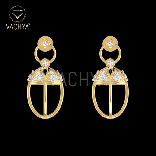 Lamp Diamond Hanging Earrings