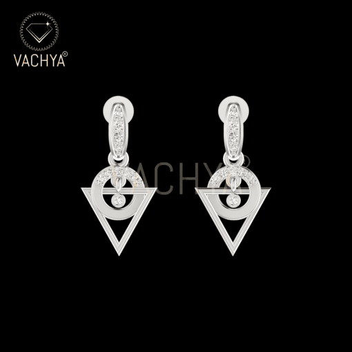 Vintage Diamond Hanging Earrings