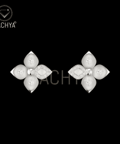 4 Leaf Diamond Studs
