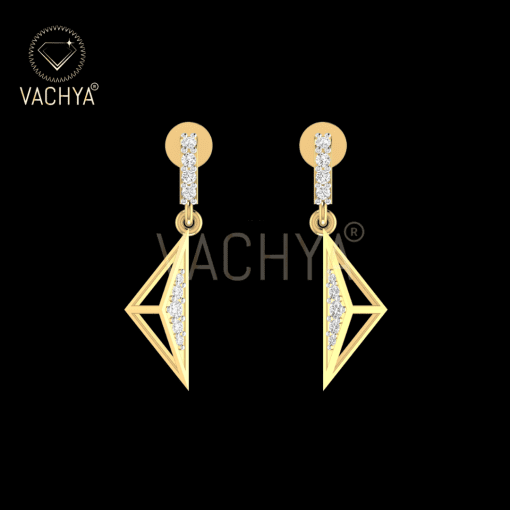 Half Triangle Diamond Danglers