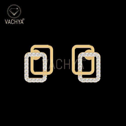 Double Face Diamond Studs