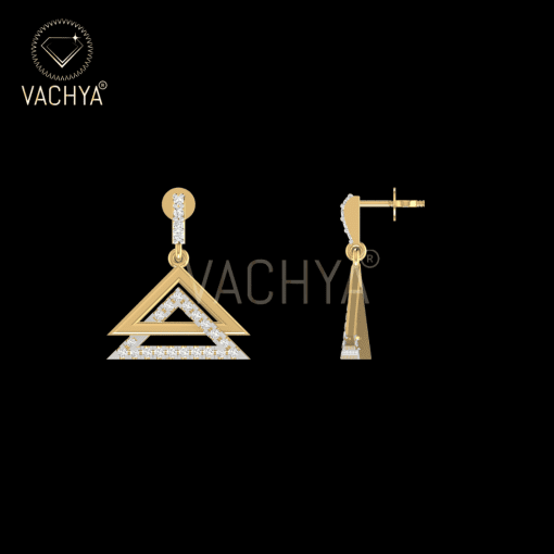 Double Cone Diamond Studs - Image 3